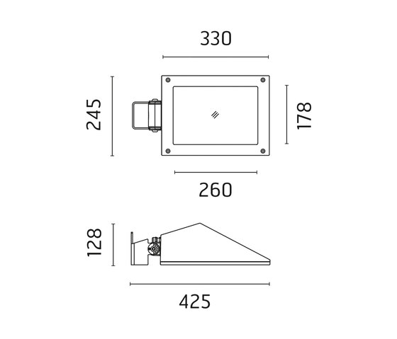 Franco / Adjustable - Asymmetric Optic | Lámparas exteriores de pared | Ares