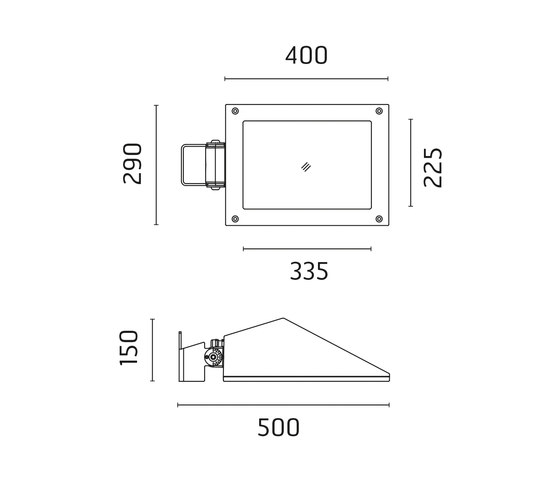 MaxiFranco / Adjustable - Asymmetric Optic | Lámparas exteriores de pared | Ares