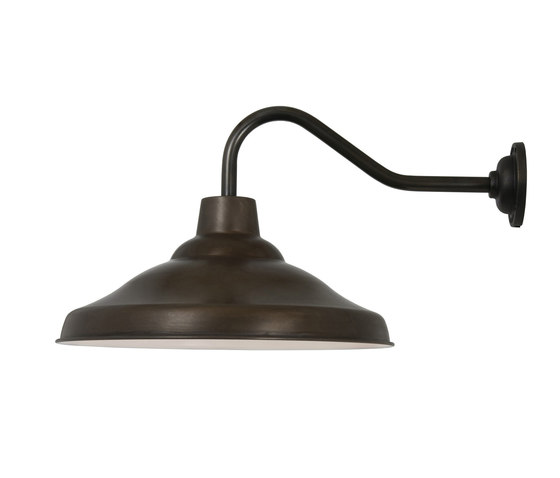 7200 School Wall Light, Weathered Copper, Polished Copper Interior | Wall lights | Original BTC