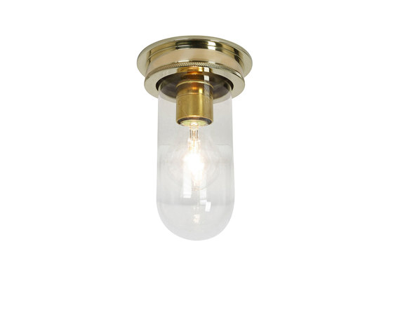 Ship's Companionway Light Polished Brass Clear Glass, E27 | Lampade plafoniere | Original BTC