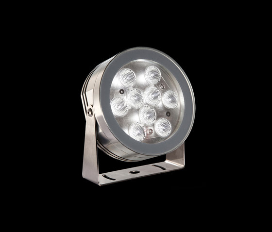 MaxiMartina Aqua Power LED / Inox 316L a immersione - Vetro trasparente - Orientabile - Fascio medio 30° | Lampade outdoor parete | Ares