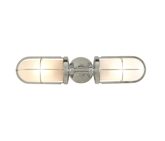 7208 Weatherproof Ship's Double Well Glass, Chrome Plated, Frosted Glass | Wall lights | Original BTC