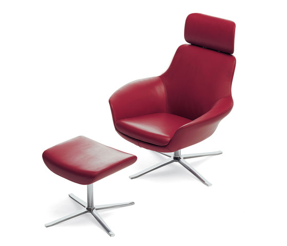 Oscar 221 armchair I footstool | Poltrone | Walter K.