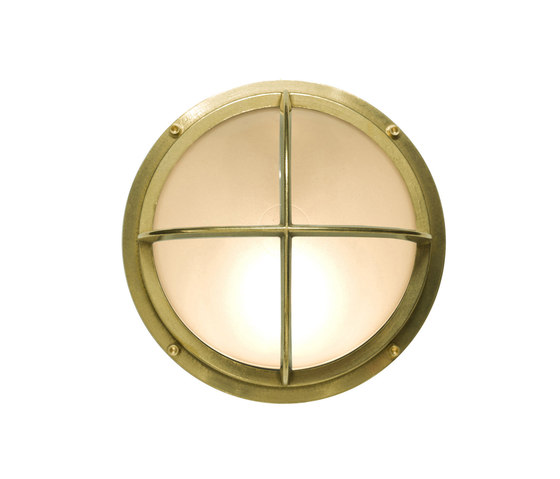 1000----7226 Brass Bulkhead With Cross Guard, Polished Brass | Wall lights | Original BTC