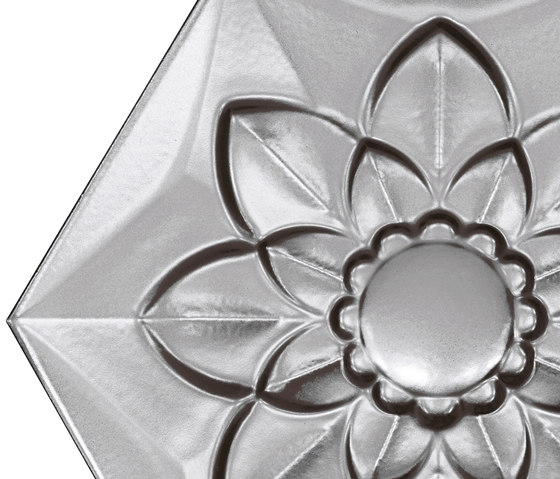 Platinum Frozen Flower | Ceramic tiles | Bisazza