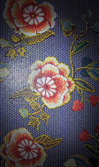 Fabric Blue Oro | Mosaici vetro | Bisazza