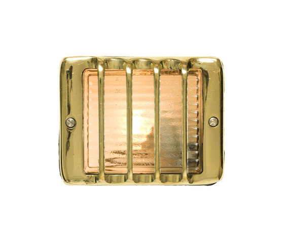 7576 Guarded Step Light, G4, Polished Brass | Recessed wall lights | Original BTC