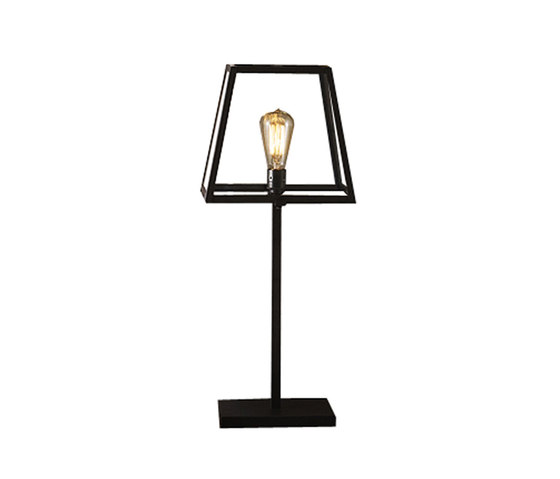 7636 Quad Medium Table Light, Weathered Brass, Clear Glass | Table lights | Original BTC
