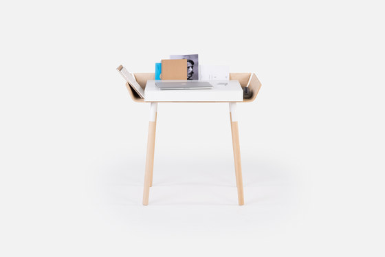 My Writing Desk Schreibtisch, 1 Schublade, weiß-Holz natur | Schreibtische | EMKO PLACE