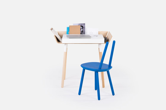 My Writing Desk Schreibtisch, 1 Schublade, weiß-Holz natur | Schreibtische | EMKO PLACE