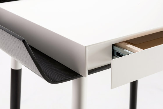 My Writing Desk Bureau 1 tiroir, noir | Bureaux | EMKO PLACE