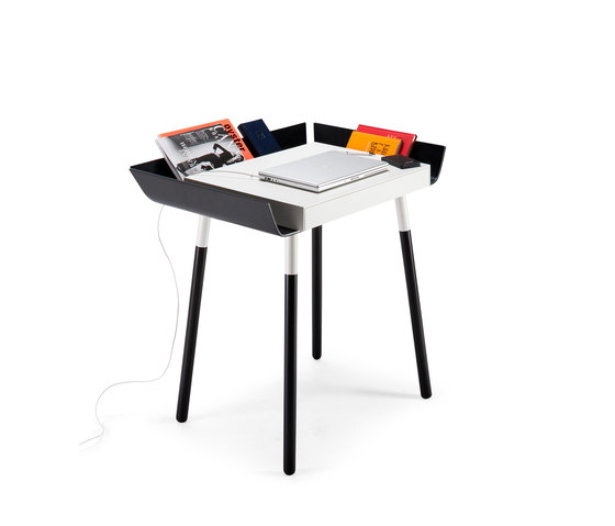 My Writing Desk, 1 drawer, black-white | Desks | EMKO PLACE