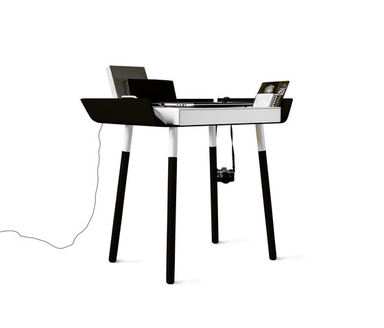 My Writing Desk Schreibtisch, 1 Schublade, schwarz-weiß | Schreibtische | EMKO PLACE