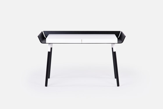 My Writing Desk, 2 drawers, black-white | Desks | EMKO PLACE