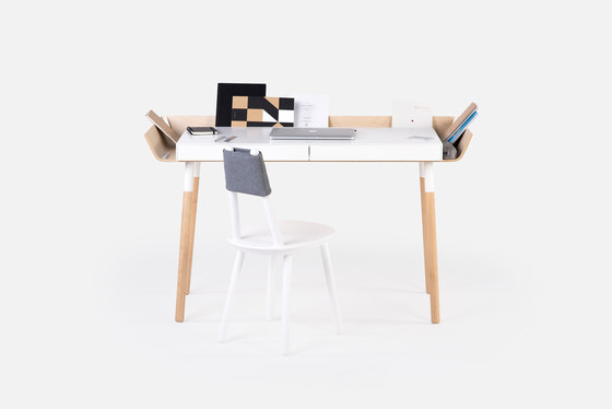 My Writing Desk, 2 drawers, oil-white | Scrivanie | EMKO PLACE