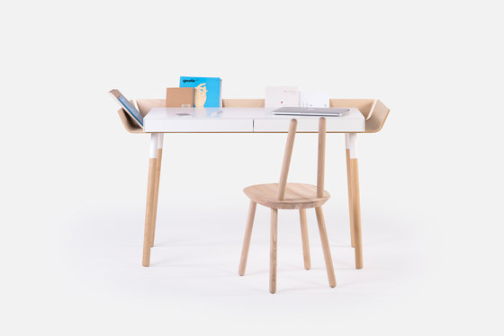 My Writing Desk Bureau 1 tiroir, blanc | Bureaux | EMKO PLACE