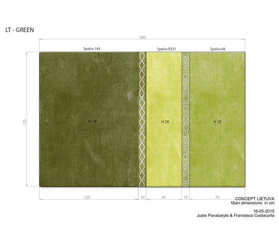 Lietuva rug, green | Tappeti / Tappeti design | EMKO PLACE