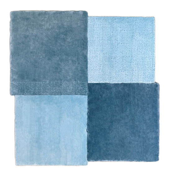 Over Square Teppich, blau | Formatteppiche | EMKO PLACE