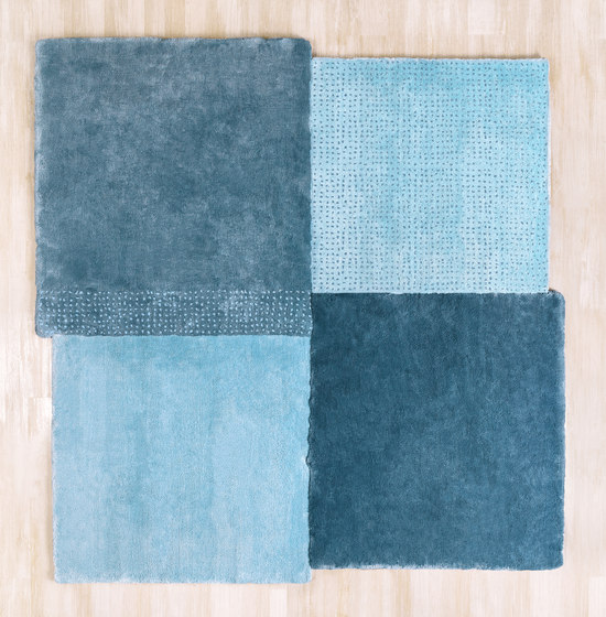 Over Square Teppich, blau | Formatteppiche | EMKO PLACE