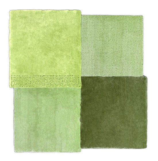 Over Square rug, green | Rugs | EMKO PLACE