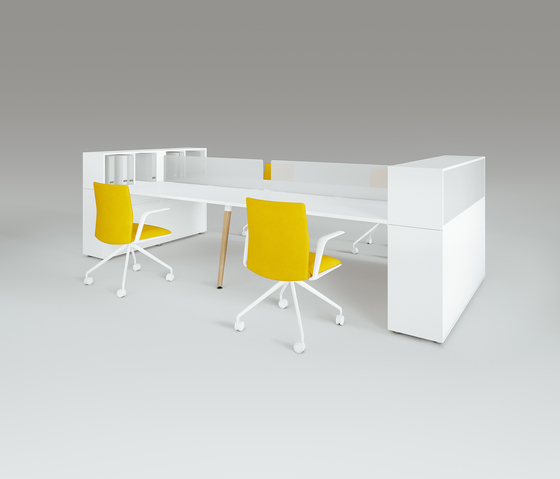 Scando Four-seat office desk | Bureaux | Ergolain