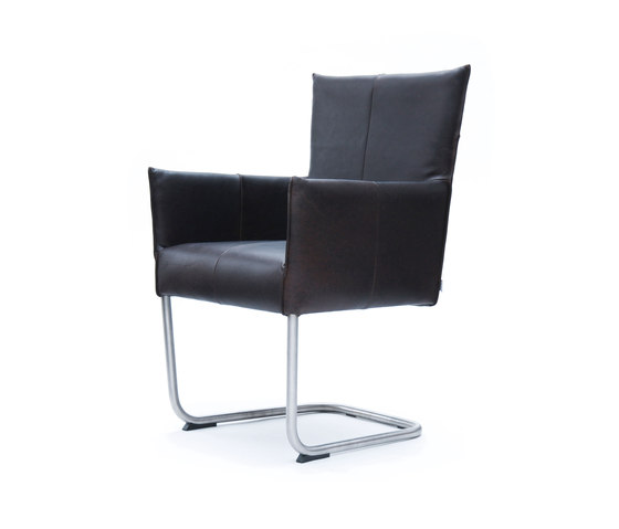 Matthew brushed stainless steel with arms | Chairs | Jess