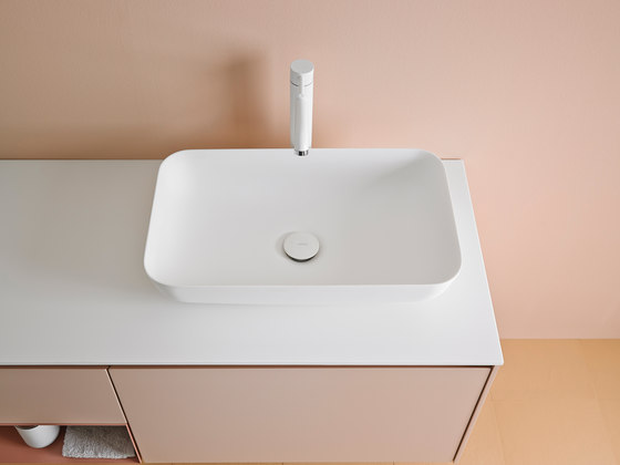 Quadro 55 Top Mount Matt Corian® Sink | Wash basins | Inbani