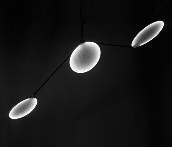 llll.03 suspended triple | white | Suspended lights | llll