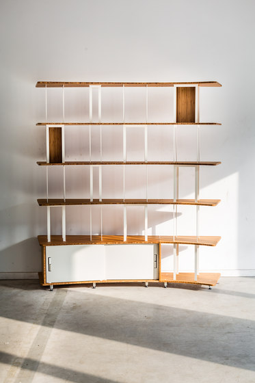 Curve Wood and Steel | Bookshelf | Estantería | Jo-a
