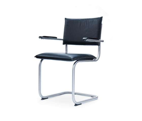 Irving brushed stainless steel with bakelite arms | Chairs | Jess