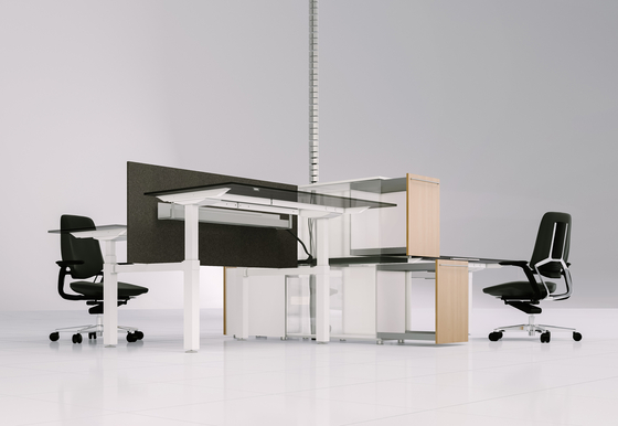 X-Ray Four-seat office desk | Bureaux | Ergolain