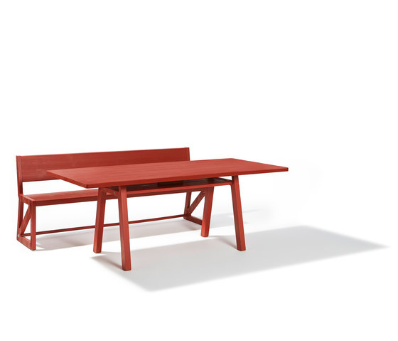 Stijl table and bench | Table-seat combinations | Richard Lampert