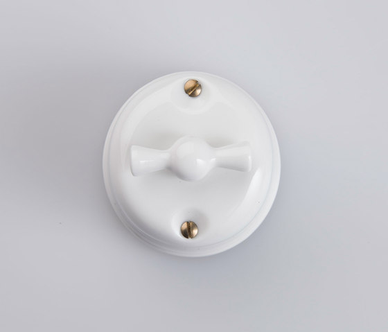 White Italy⎟Classic porcelain | Rotary switches | Gi Gambarelli