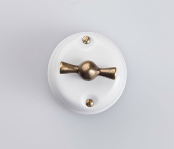 White Italy⎟Classic bronze | Rotary switches | Gi Gambarelli