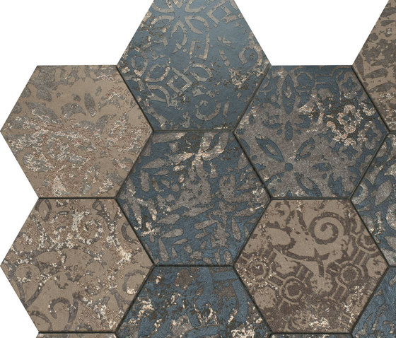 Mosaico Esagona dek steel | Mosaïques céramique | Ceramiche Supergres