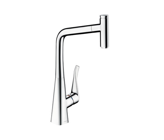 hansgrohe Metris Select Single lever kitchen mixer 320 with pull-out spout | Rubinetterie cucina | Hansgrohe