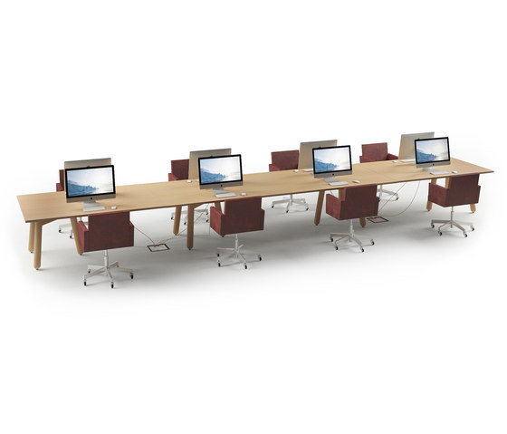 Beech Connect 71 rectangle | Contract tables | DUM