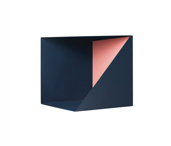 Wall Box | Navy Blue | Indian Red | Estantería | Please Wait to be Seated