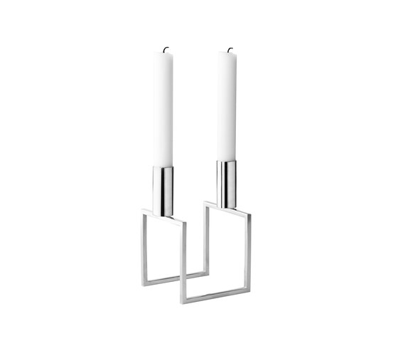 Kubus Line, Nickel-plated | Candlesticks / Candleholder | Audo Copenhagen