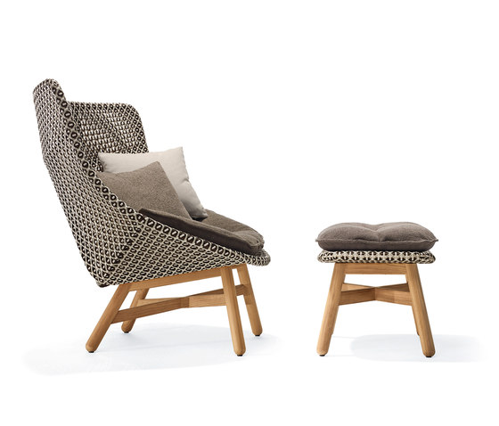 Mbrace Lounge chair & Footstool | Armchairs | DEDON