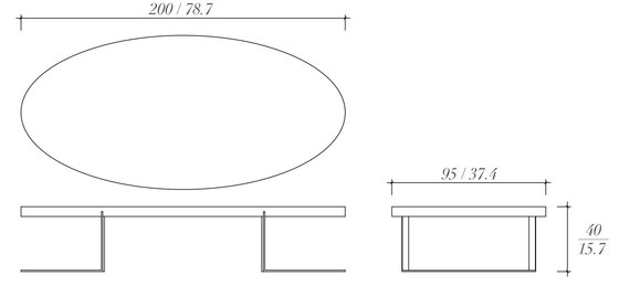 Oval table basse | Tables basses | BALTUS
