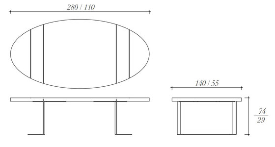 Oval dining table | Esstische | BALTUS