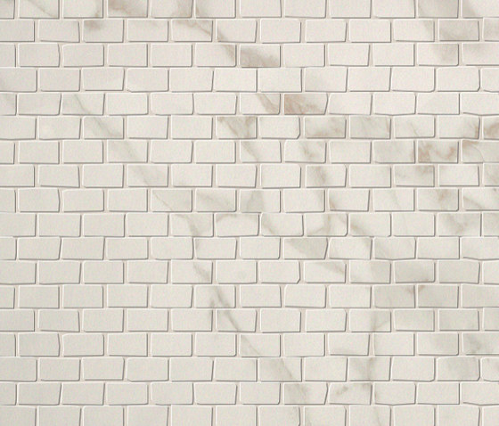 Roma Calacatta Brick Mosaico 30x30 | Mosaici ceramica | Fap Ceramiche
