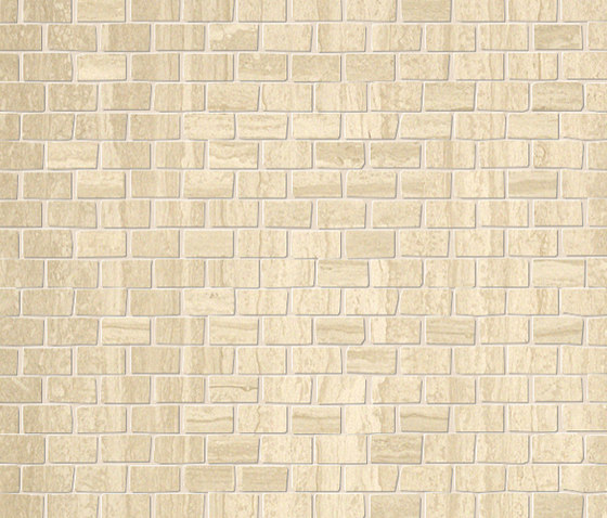 Roma Travertino Brick Mosaico 30x30 | Mosaïques céramique | Fap Ceramiche