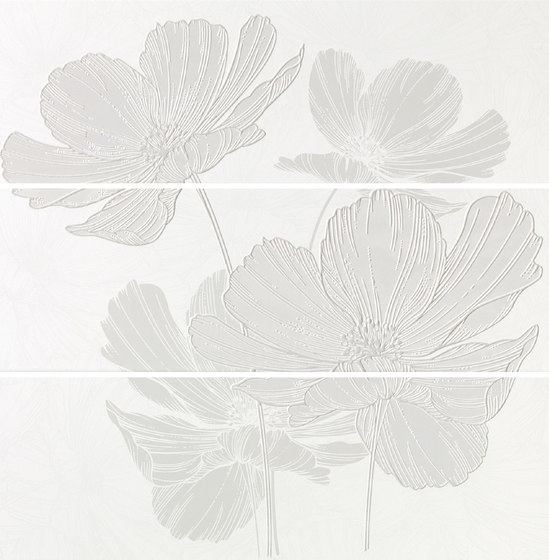 Lumen White Lux Composizione Petal | Keramik Fliesen | ASCOT CERAMICHE