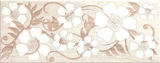 Misty Beige Flowers Inserto | Keramik Fliesen | ASCOT CERAMICHE