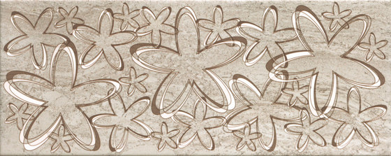 Misty Tortora Scuro Happy Inserto | Ceramic tiles | ASCOT CERAMICHE