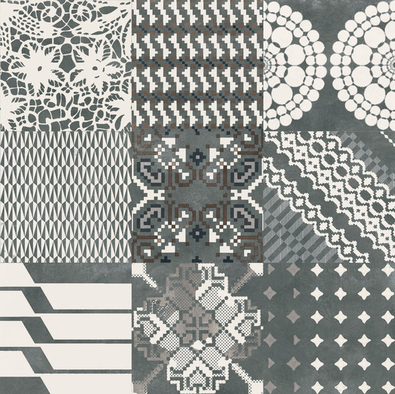Azulej combination nero | Ceramic tiles | Ceramiche Mutina