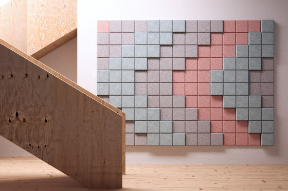 BAUX Acoustic 3D Pixel - Stairsign | Planchas de madera | BAUX