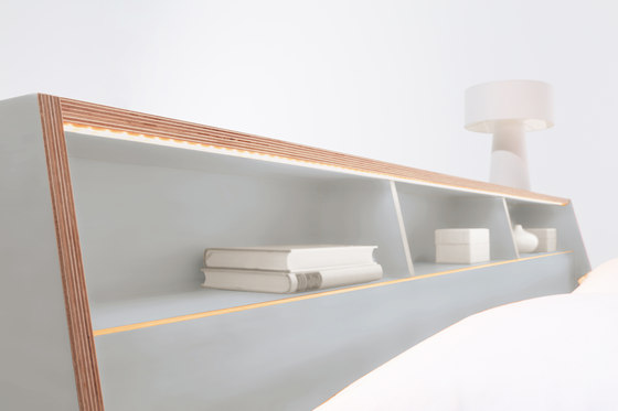 Slope bed CPL white | Letti | Müller small living